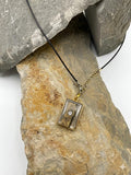Collana Ossidiana con ricamo  di Langa
